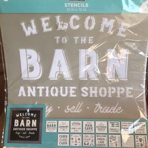 Farmhouse theme Stencils. Hampton Art